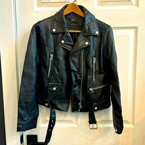 Zara faux leather jacket